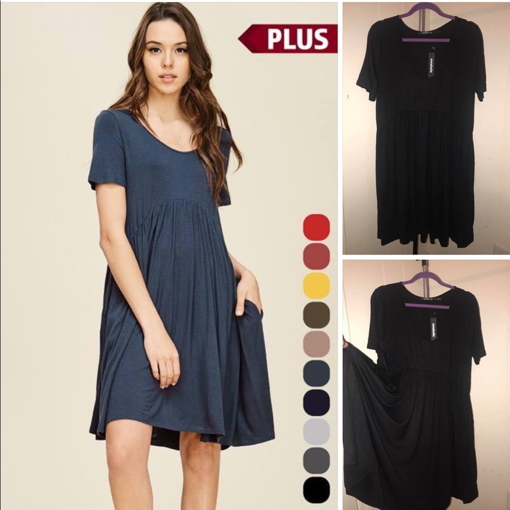 Plus size dress - Black